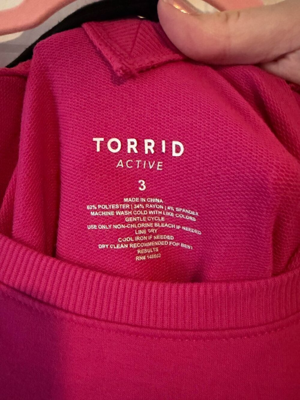 Torrid Hot Pink Longsleeve Active Shirt - Picture 3 of 3